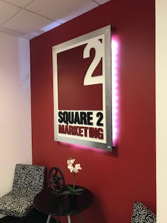 Office Sign at Square 2 Marketing